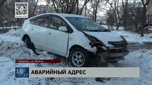 На один адрес: два "Приуса" разбиты на Юности при синхронной попытке свернуть в один и тот же двор