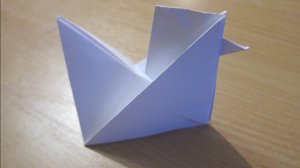 как сделать курочку из бумаги 2