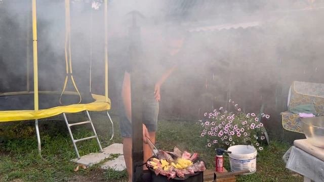 РЁБРА с КАРТОФЕЛЕМ на САДЖЕ