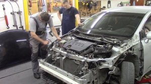 Кузовной ремонт. Тойота Авенсис . Body repair.