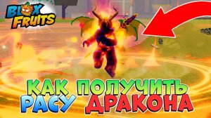 БЛОКС ФРУТС КАК ПОЛУЧИТЬ РАСУ ДРАКОНА🍈🌊Roblox Blox Fruits Draco