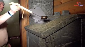 Русская баня зимой - паримся и готовим еду с банной печью _ОНЕГО_