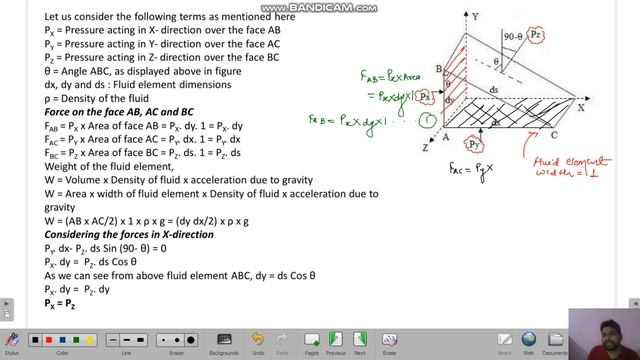 Pascal's Law Derivation  I Fluid Mechanics I B.Tech I AKTU I Krishna Education I Subhash I Part-11