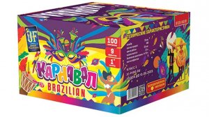 Фейерверк JF C25-100/01 Карнавал 100 залпов, калибр 1"