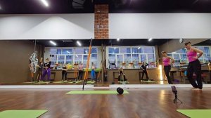 Тренировка 9 сезон 2 с Любовью Жуковской. StickMobility палки, гантели, Strauss.yoga