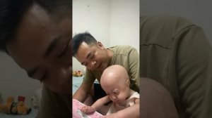 Gạo chơi xíu rồi ngủ đây ạ! #tepgaofamily #begaotihon #haihuoc #vui #funny #giadinh #vuinhon