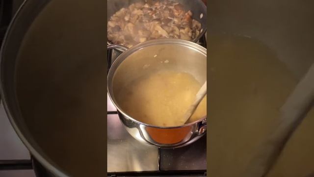 Ризотто с грибами 2 часть #итальянскаякухня #блог #готовим #ризотто #паста