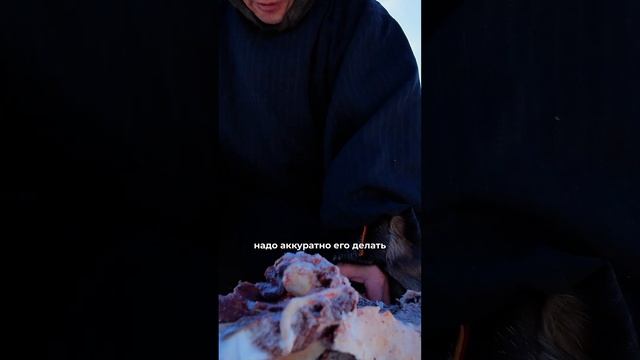 Пробовали ли вы "шоколад" от оленеводов? Как делают строганину