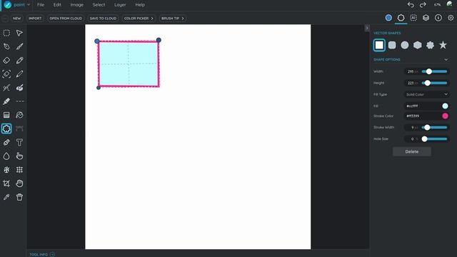 Learning how to use Vectors for drawing in Sumopaint (Part 1 - The Basics)