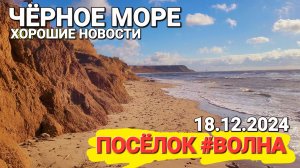 Поселок #Волна. 18.12.2024 г Хорошие новости! Чёрное море прямо сейчас.