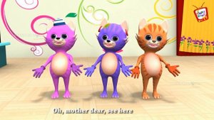 3 Little Kittens Rhyme || Kittens Version || Children Rhymes Nursery Songs with Lyrics ||