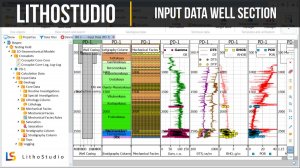 1-11 Compilation of Input Data Well Section in LithoStudio