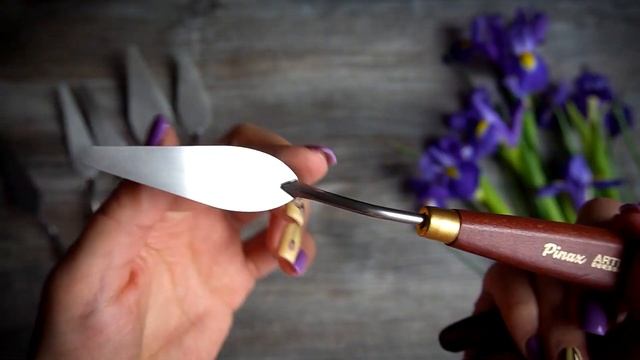 Скульптурная живопись. Ирисы.