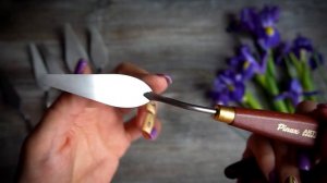 Скульптурная живопись. Ирисы.