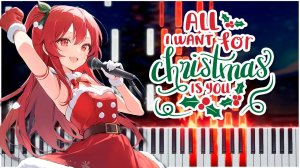 All I Want For Christmas Is You (Новогодние песни) 【 КАВЕР НА ПИАНИНО 】