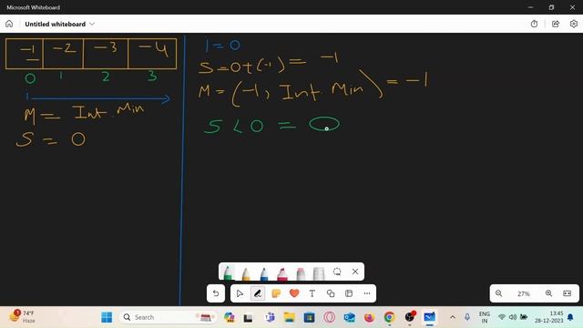 Kadane's Algorithm || DSA sheet || data structures and algorithms