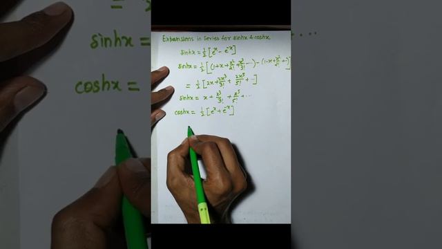Hyperbolic Function-Part 03 Expansion of sinhx and coshx