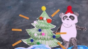 Панда и ёлка