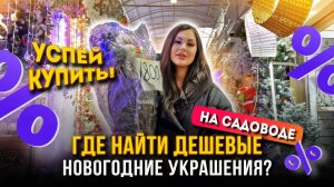 ГДЕ НАЙТИ ДЕШЕВЫЕ НОВОГОДНИЕ УКРАШЕНИЯ?🎄✨УСПЕЙ КУПИТЬ НА САДОВОДЕ! 🤩🛍 Рынок Садовод Москва
