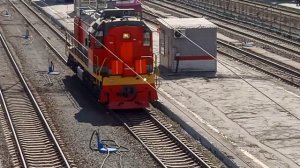 Тепловоз ТЭМ 18 ДМ-1820 ст. Саратов 1 [ПРИВ.ЖД]