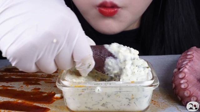 ASMR OYSTER, SPICY SEAFOOD, OCTOPUS/굴 먹방, 해산물 먹방, 문어 먹방, 마라 불닭 소스, 크림 소스 먹방 MUKBANG