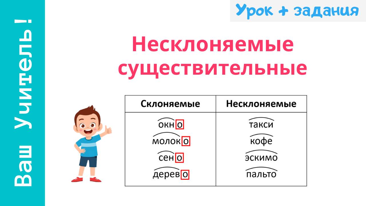 Несклоняемые имена существительные. Как определить несклоняемое существительное?