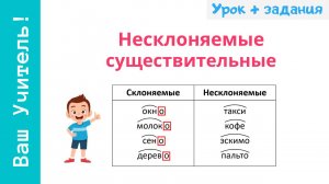 Несклоняемые имена существительные. Как определить несклоняемое существительное?