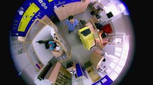 Панорамная  FishEye IP-камера CO-PRO-0101. Офис днем.