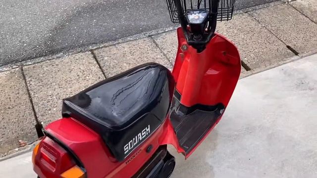 隠されていたホンダ　スカッシュ洗車。通勤用で復活？まだ無理かな。