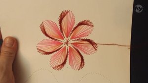 85 - Изонить. Цветок.