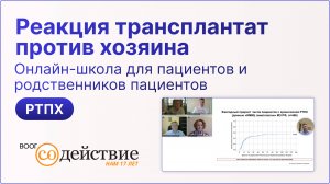 Реакция трансплантат против хозяина - онлайн-конференция для пациентов 18.12.2024 | ВООГ Содействие