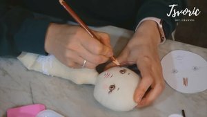Текстильная кукла сшитая вручную /  DIY TSVORIC