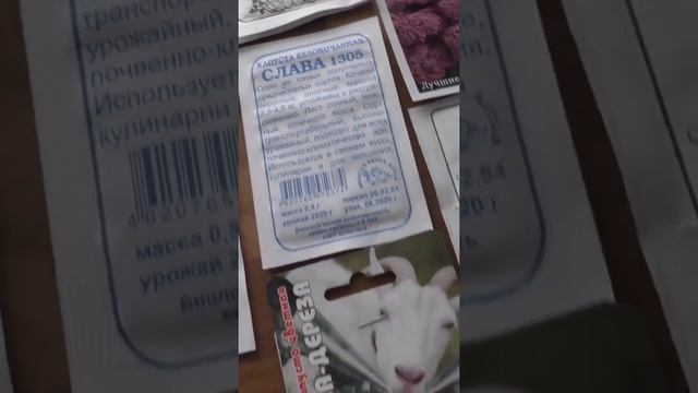 Приобрел вот такие пакетики с семенами на сезон часть 4