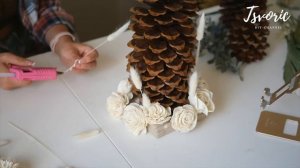 Декор шишки размером 34 см / DIY TSVORIC