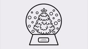 Как нарисовать СНЕЖНЫЙ ШАР Рисуем Раскраски. How to draw a SNOW BALL Draw Coloring Pages.