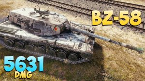 BZ-58 - 6 Фрагов 5.6K Урона - С пивом! - Мир Танков