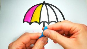 How to Make Umbrella with Play Doh / Лепка из Плей До Зонтика / Учим Цвета на Английском