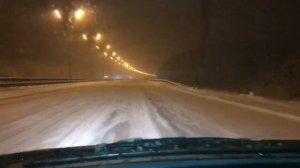 Еду домой в снегопад!