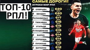 Топ-10 самых дорогих игроков России!