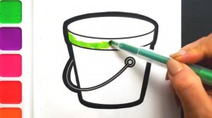 Раскраска для детей и малышей Птица. Мультик-Раскраска. Учим цвета. Простые рисунки II Раскрашка ТВ