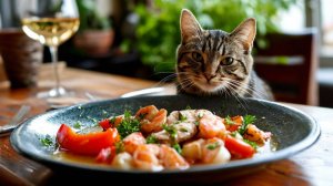 Кот сядет за стол, чтобы попробовать этот вкуснейший Фиш Чупе