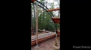 Строительство охотничьего зимовья за два дня