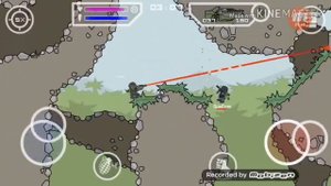 Играю в мини mini militia с друзьями