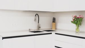 Смеситель Lemark Expert LM5082S-Black для кухни с гибким изливом