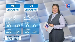 Прогноз погоды на 20 декабря