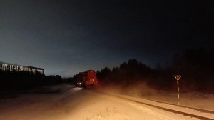 ЧМЭ3-2256/5252 следуют резервом по перегону Човью-Сыктывкар