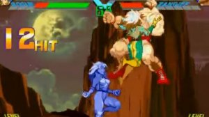 X-Men vs Street Fighter-Playthrough with M.Bison and Rogue