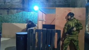 Тестовый бой лазертаг