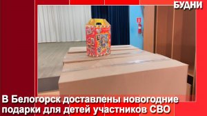 Детям участников СВО начинают выдавать новогодние подарки