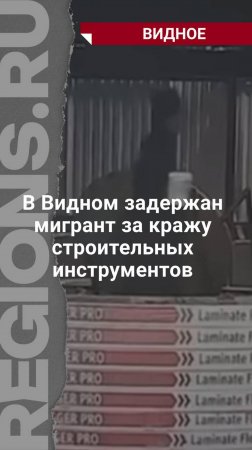 В Видном полицейские раскрыли кражу дорогих инструментов